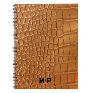 Gold leather texture luxury meeting planner notebook