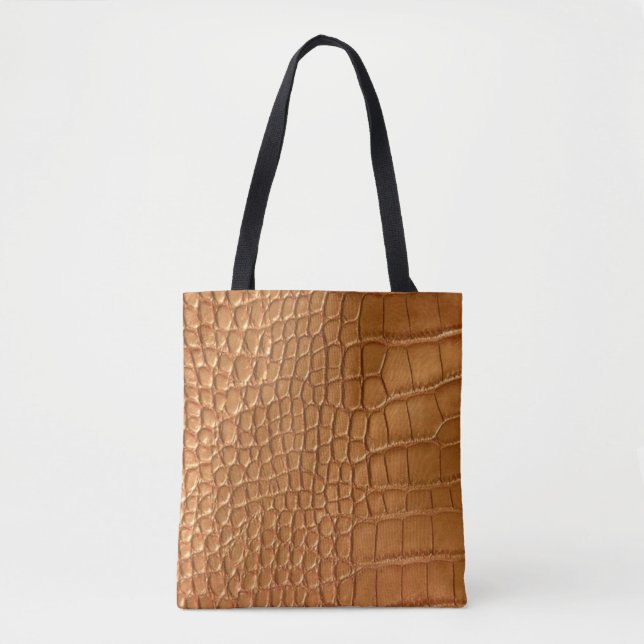 Gold leather texture luxury  tote bag (Front)