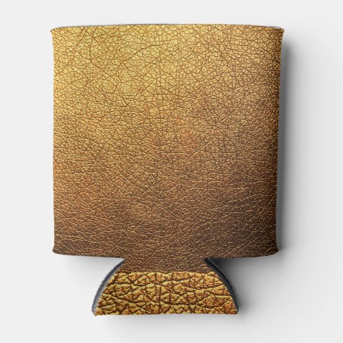 Gold Leather Texture Surface Background Can Cooler