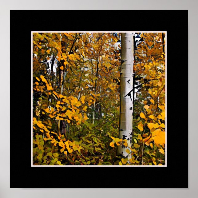 Gold Leaves Poster (Front)