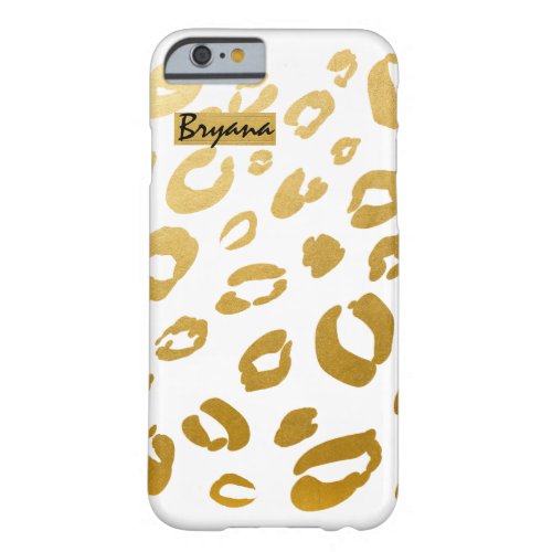Gold Leopard Cheetah Print Chic Phone Case