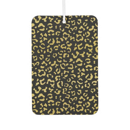 Gold Leopard Gold Glitter Leopard Pattern Air Freshener