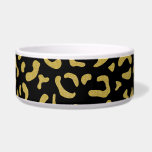 Gold Leopard, Gold Glitter, Leopard Pattern Bowl<br><div class="desc">Elegant,  stylish and sophisticated leopard pattern in gold color. Modern and trendy gift,  perfect for the animal print lover in your life.</div>