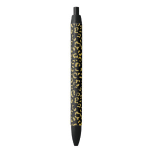 Gold Leopard, Gold Glitter, Leopard Pattern Pen