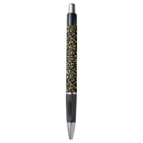 Gold Leopard Gold Glitter Leopard Pattern Pen