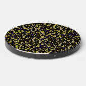 Gold Leopard, Gold Glitter, Leopard Pattern Wireless Charger (Front 2)