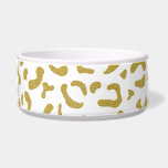 Gold Leopard, Gold Glitter, Leopard Print Bowl<br><div class="desc">Elegant,  stylish and sophisticated leopard pattern in gold color. Modern and trendy gift,  perfect for the animal print lover in your life.</div>