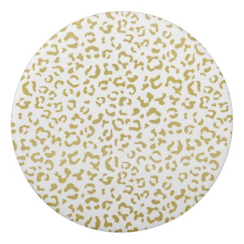 Gold Leopard Gold Glitter Leopard Print Eraser