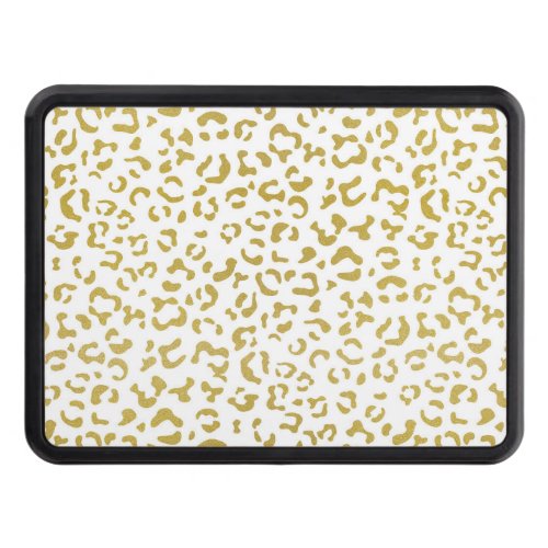 Gold Leopard Gold Glitter Leopard Print Hitch Cover