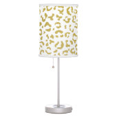 Gold Leopard, Gold Glitter, Leopard Print Table Lamp (Right)