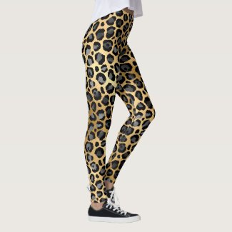 Gold Leopard Leggings