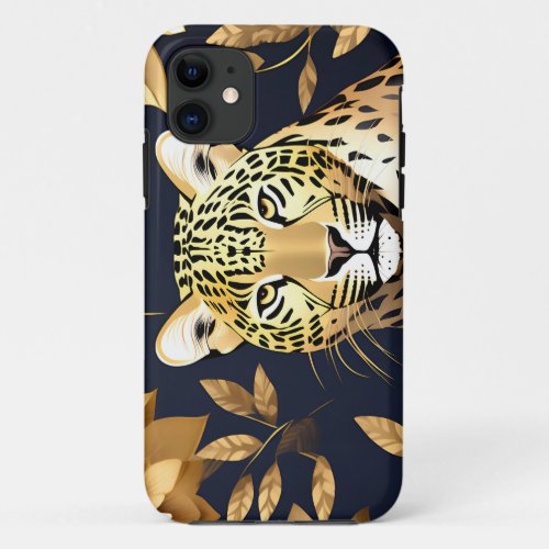 Gold Leopard Metallic iPhone 11 Case