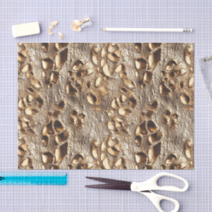 Gold Leopard Metallic Spots Tissue Paper