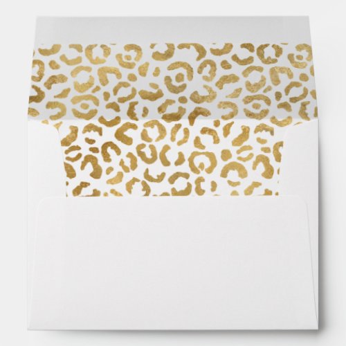 Gold Leopard Print         Envelope
