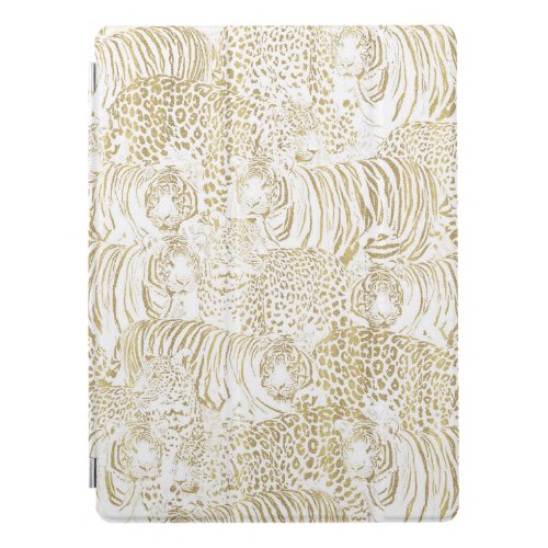 Gold Leopard Tiger Animals iPad Pro Cover