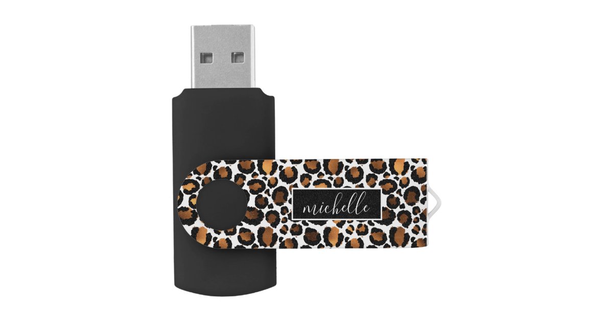 Gold Leopard USB Flash Drive | Zazzle