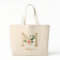 Gold Letter M and Blush Floral Personalized