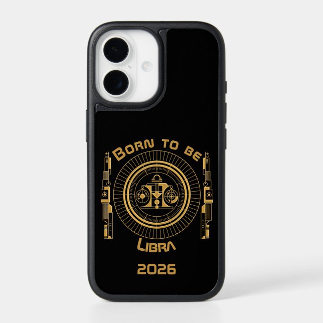 Gold Libra 2026 Otterbox iPhone Case (Back)