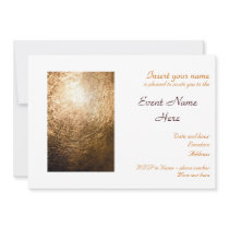 Gold Light 001 Invitation