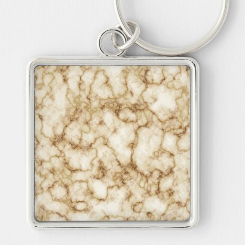 Gold light black marble texture keychain