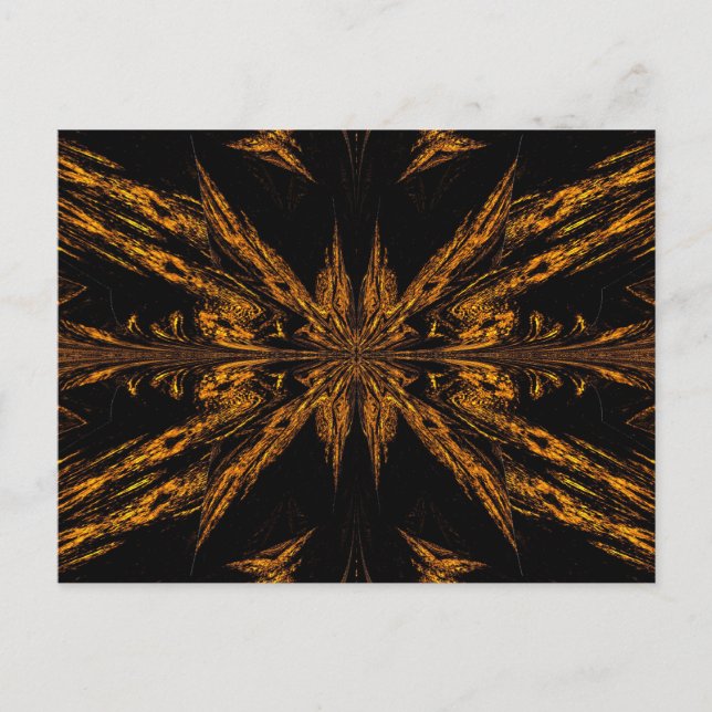 Gold Light Butterfly Postcard (Front)