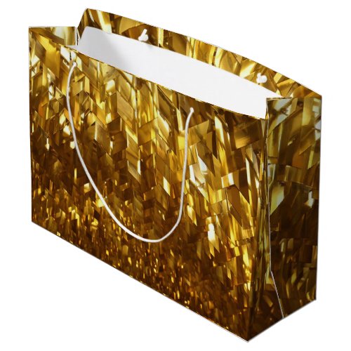 gold light large gift bag