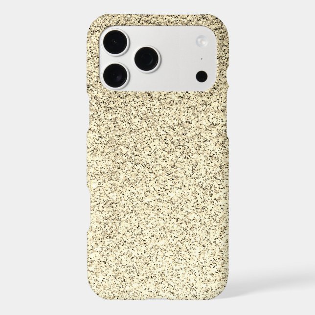 Gold light soft glitter sparkles iPhone case (Back)