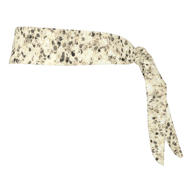 Gold light soft glitter sparkles tie headband (Rotate 90)