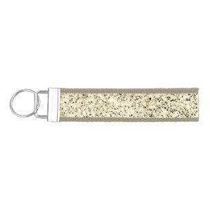 Gold light soft glitter sparkles wrist keychain