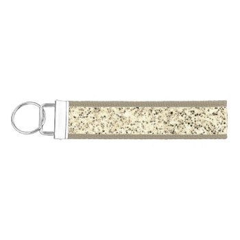 Gold Light Soft Glitter Sparkles Wrist Keychain by PLdesign at Zazzle