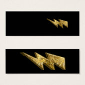 Gold Lightning Bolt Profile Card (Front & Back)
