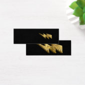 Gold Lightning Bolt Profile Card (Desk)