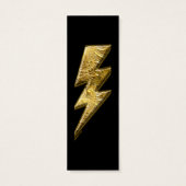Gold Lightning Bolt Profile Card (Back)