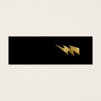 Gold Lightning Bolt Profile Card