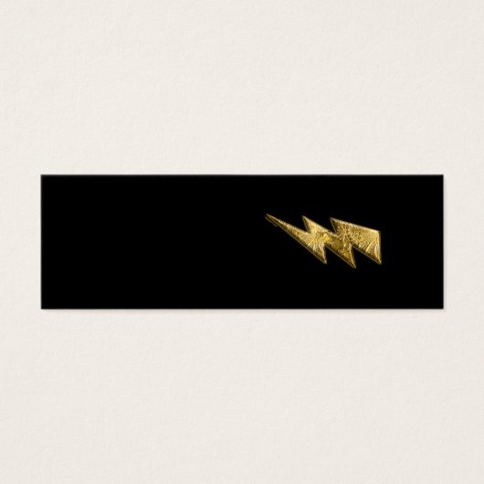 Gold Lightning Bolt Profile Card (Front)