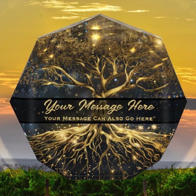 Gold Lights Tree  Acrylic Award (Creator Uploaded)