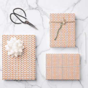 GOLD LINE KNIT Flat Sheet Wrapping Paper