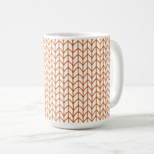 GOLD LINE KNIT Tall White Mug