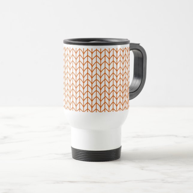 GOLD LINE KNIT Travel Mug (Front Right)