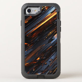 Gold line theme  OtterBox defender iPhone SE/8/7 case