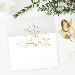 Gold Lined Floral Envelope<br><div class="desc">Complete your wedding,  graduation,  or party suite with your Gold Lined Floral Floral envelopes.  Add your address or order blank and get address labels to complete the look.</div>