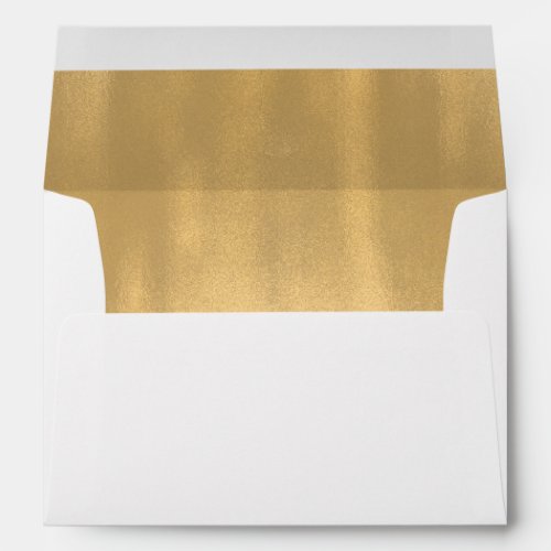 Gold Lined Wedding Envelope