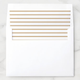 Gold Lines Envelope Liner