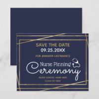 Gold Lines Nurse Pinning Ceremony Save the Date