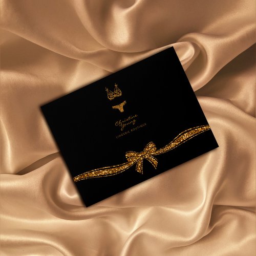 Gold Lingerie Boutique Envelope For Gift Card