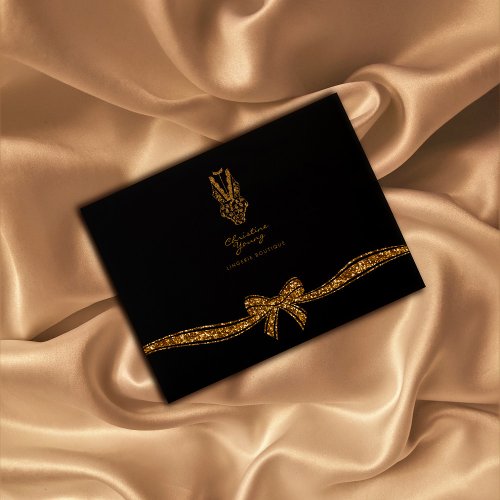 Gold Lingerie Boutique Envelope For Gift Card