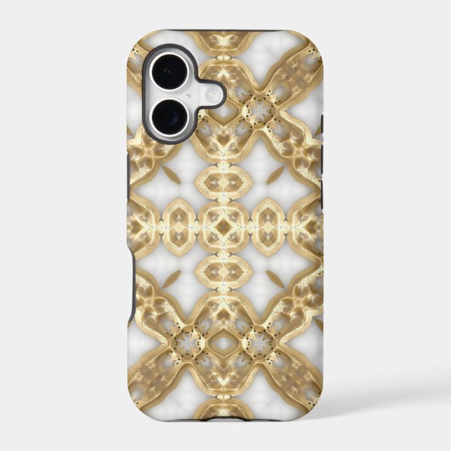 Gold Link Cross Iphone Case (Back)