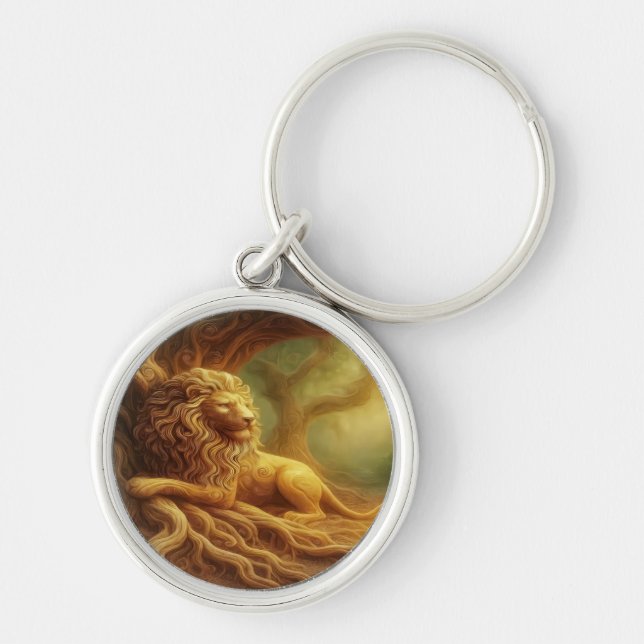 Gold Lion Keychain (Front)