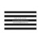 Gold Lips with Black White Stripes - Makeup Artist