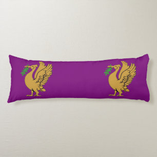 Gold Liverbird body pillow